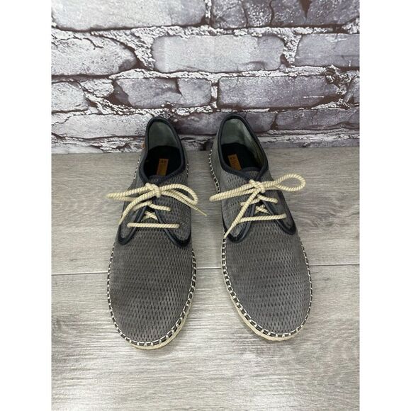 El Naturalista Gray Suede Leather Oxfords Lace Up Sneakers Shoes Men 41EU/8M US - Picture 2 of 16